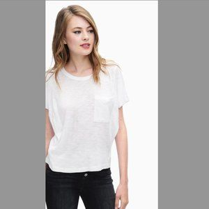 Splendid White Ruffle Top NWT